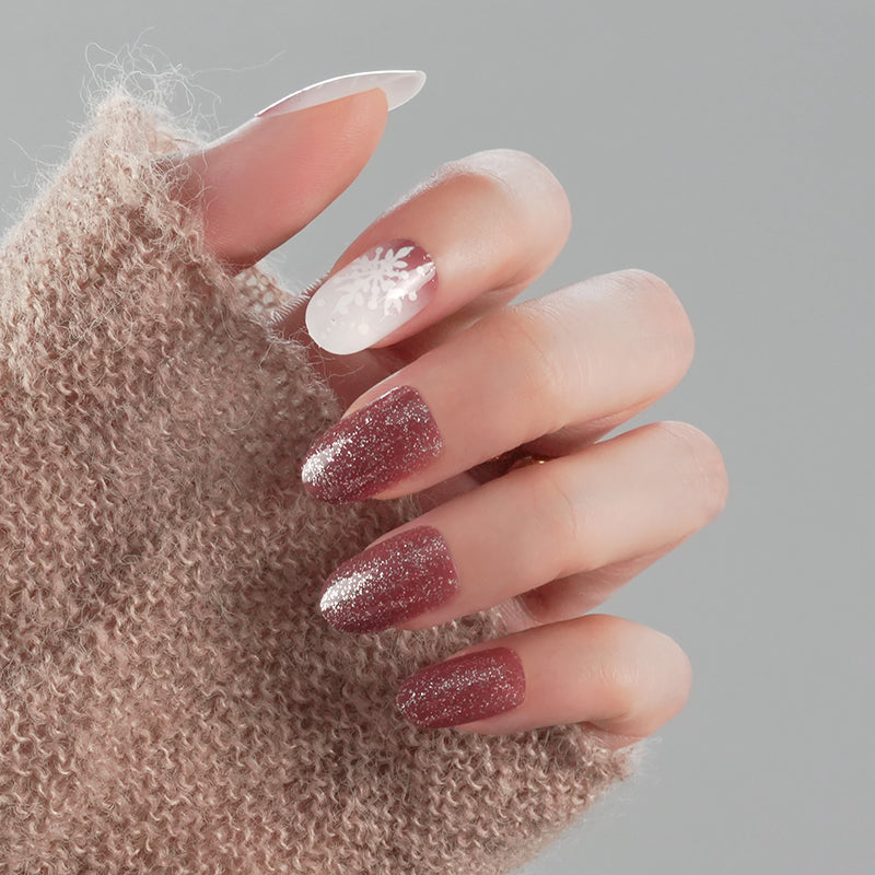 Crimson Snowflake Elegance