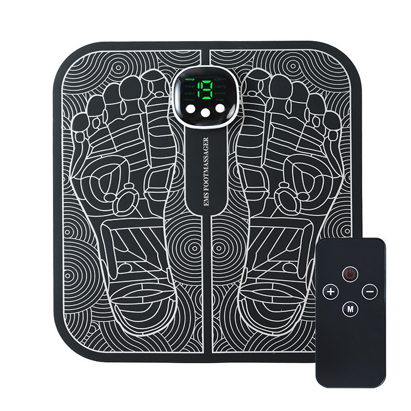Foot Reflexology Massager Home Use EMS Pulse Massage Foot Pad USB Rechargeable Foot Massage Device Foot Therapy Massage Mat