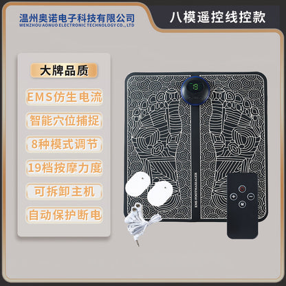 Foot Reflexology Massager Home Use EMS Pulse Massage Foot Pad USB Rechargeable Foot Massage Device Foot Therapy Massage Mat