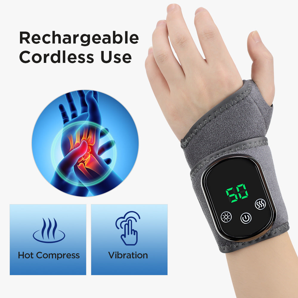 Cross-border new USB-powered heated ankle warmer with massage function, rechargeable ankle joint care foot massager