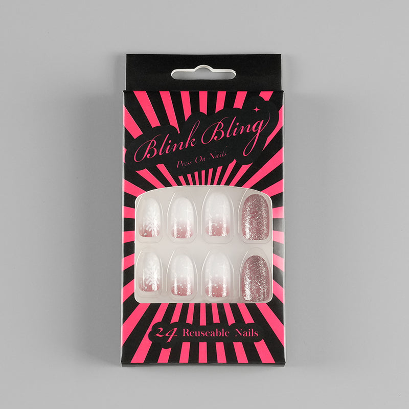 Crimson Snowflake Elegance