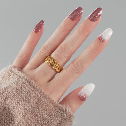 Crimson Snowflake Elegance