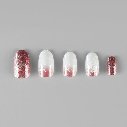 Crimson Snowflake Elegance