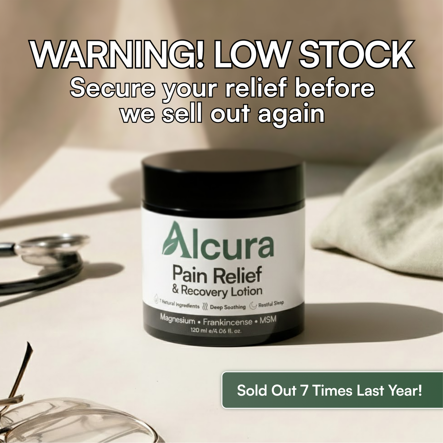 Alcura Neuropathy Pain Relief & Repair Lotion