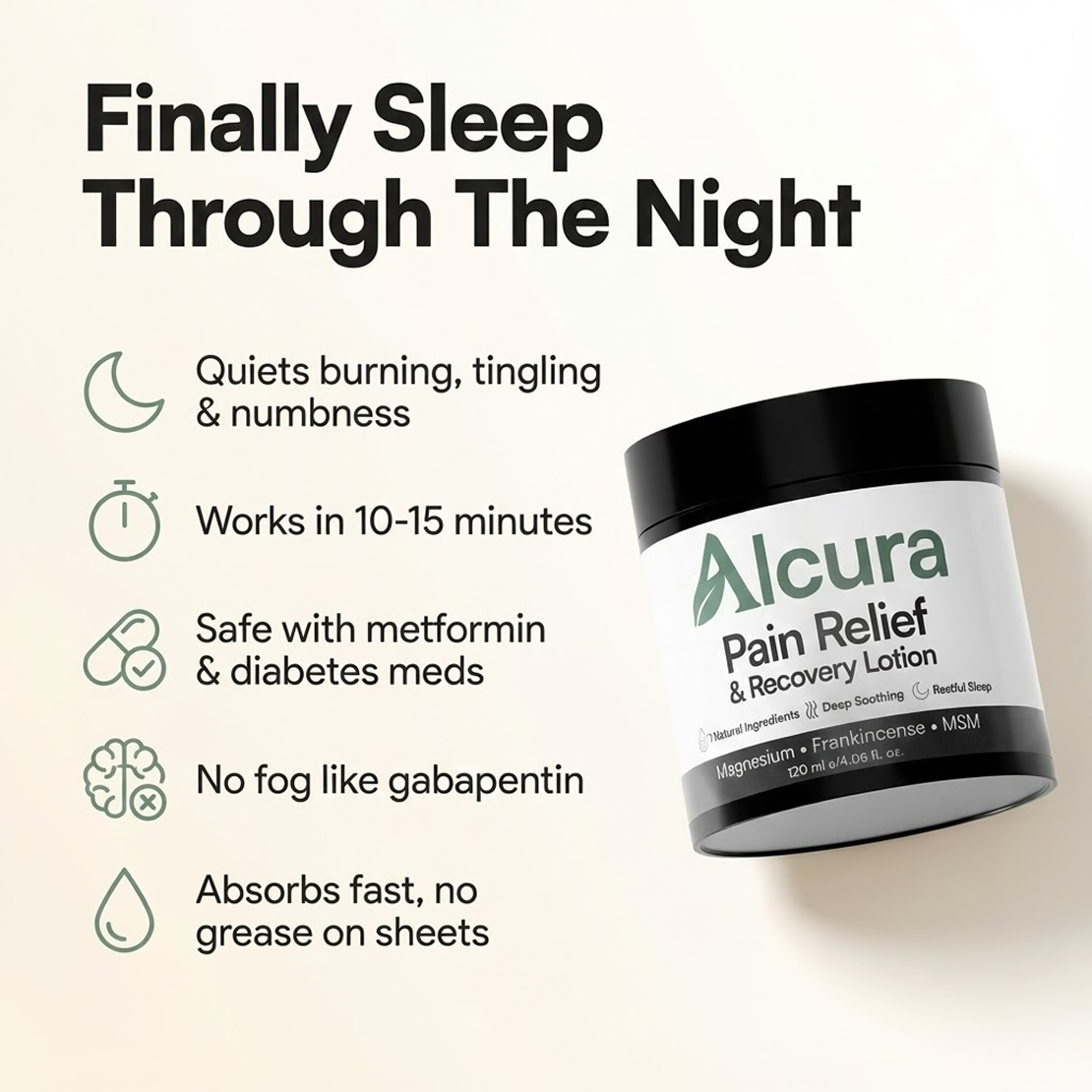 Alcura Nerve Pain Relief & Repair Lotion